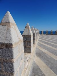 Built structure against clear blue sky