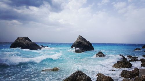 Scenic view of sea against sky