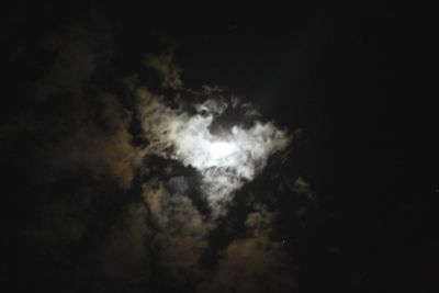 Low angle view of cloudy sky