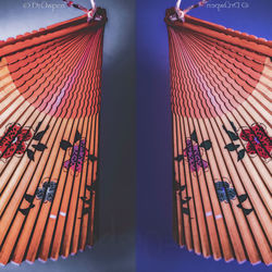 Low angle view of multi colored building