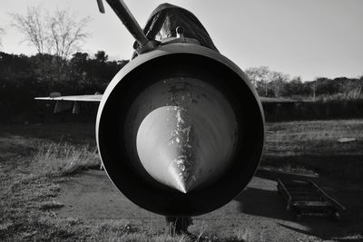 Low angle view of airplane