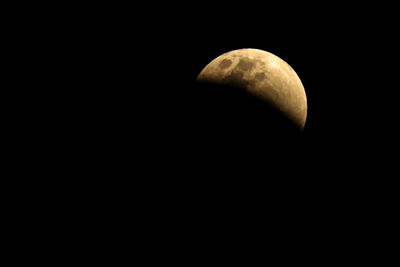 Close-up of moon at night