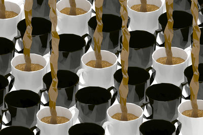 Close-up of empty chairs