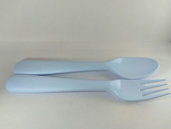 High angle view of eyeglasses on table