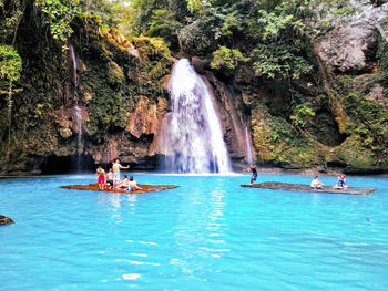 People enjoying in water