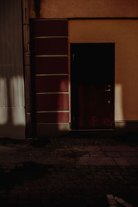 Entrance of abandoned building