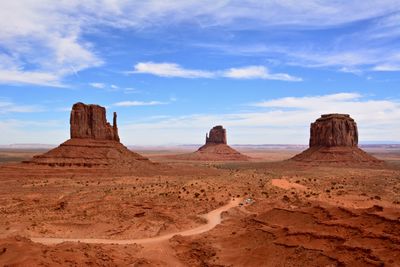 Rock formations in desert