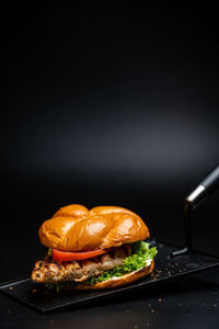 Close-up of food on table