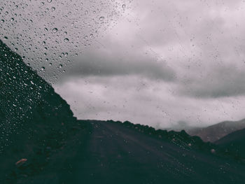 Raindrops on glass window