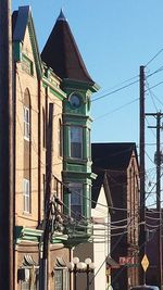 Low angle view of building against sky