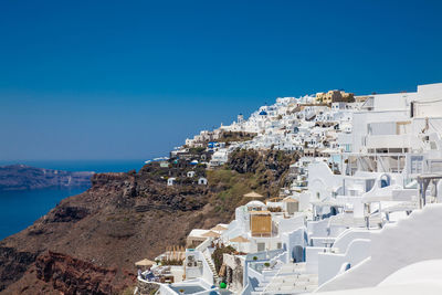 The beautiful village of imerovigli at santorini island