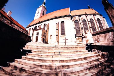 Low angle view of church