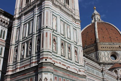 Low angle view of cathedral against blue sky