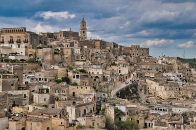 Panoramic view of i sassi, matera,basilicata region, italy