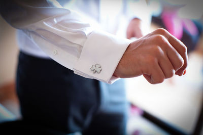 Close-up of hands