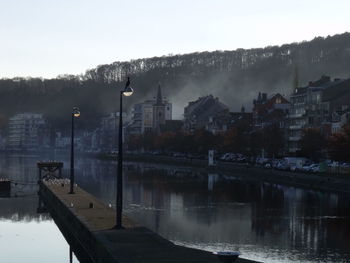 Scenic view of river against sky