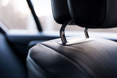 Close-up of car seat