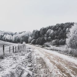 Road passing through landscape
