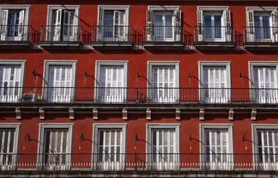 Low angle view of residential building