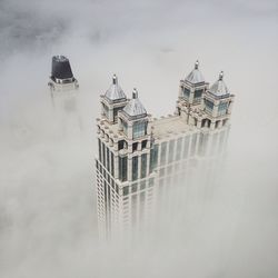 Built structures against the sky