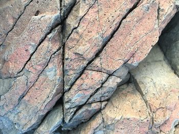 Full frame shot of cracked rock