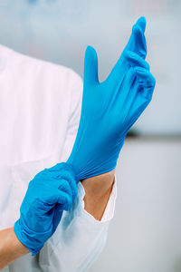 Laboratory safety equipment. protective gloves.