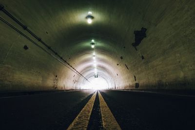 Illuminated tunnel