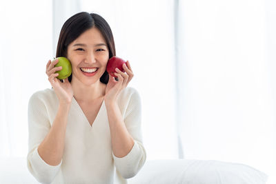 Young woman smiling