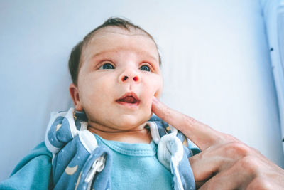 Portrait of cute baby boy