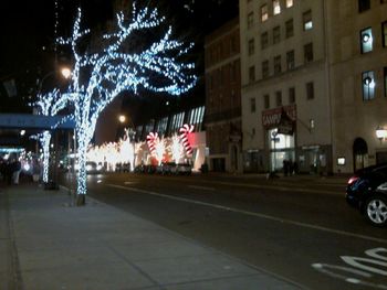 City street at night