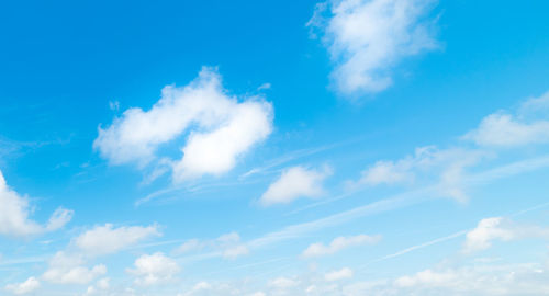 Low angle view of clouds in sky