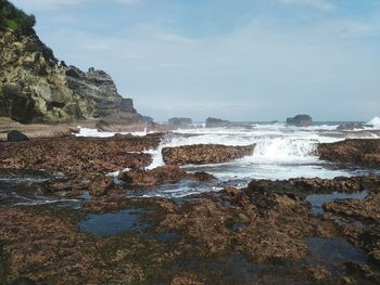 Scenic view of sea against sky