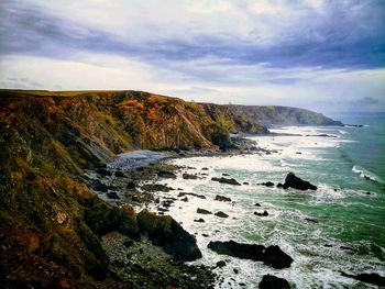 Scenic view of sea against sky