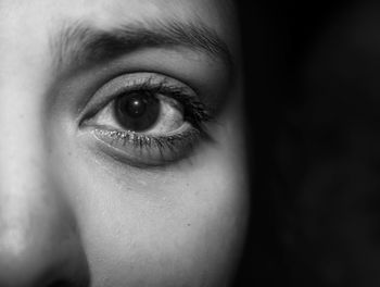 Close-up portrait of human eye