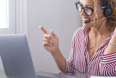 Young woman using mobile phone