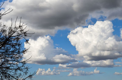 Low angle view of cloudy sky