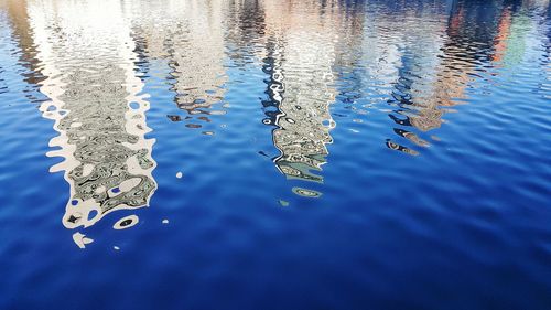 Close-up of water drops on glass