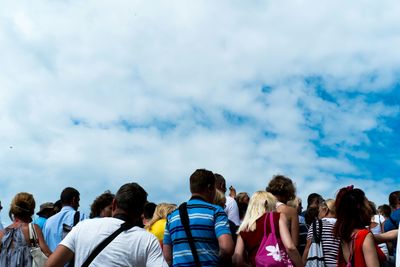 People in amusement park