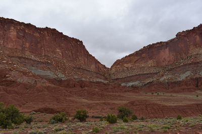 View of rock formations