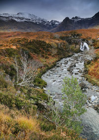 Scenic view of river against sky