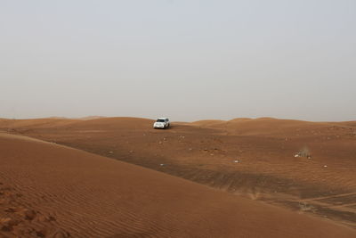 Scenic view of desert against sky