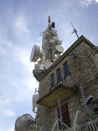 Low angle view of buildings against sky