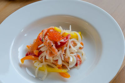 Close-up of served food