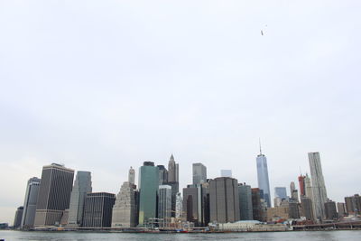 City skyline with waterfront