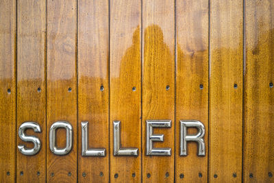 Full frame shot of wooden door