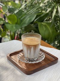 Close-up of coffee on table