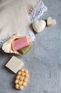 High angle view of food