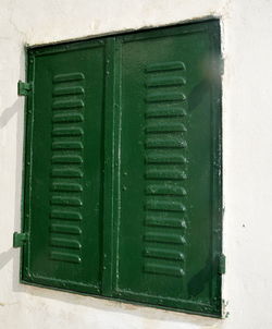 Close-up of window on wall