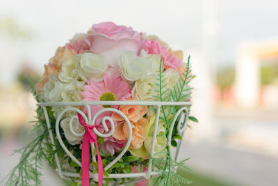 Close-up of rose bouquet