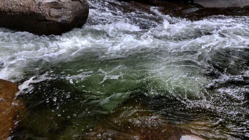 Close-up of waterfall